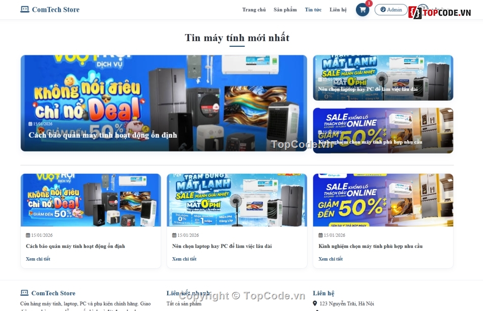 website bán máy tính,bán website,web máy tính